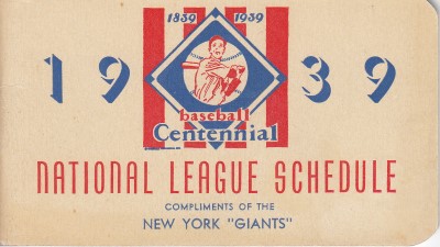 National League Schedule NY Giants