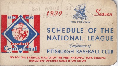 National League Schedule Pittsburgh Pirates Schedule