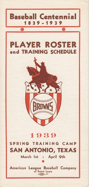 Saint Louis Browns Spring Training Schedule