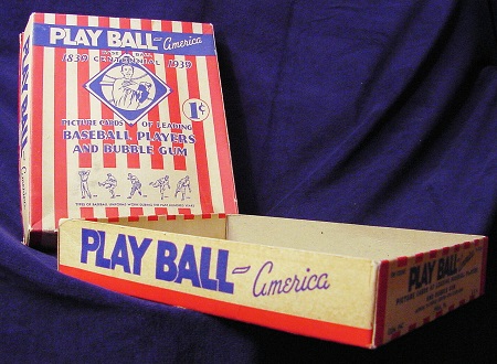 1939b Play Ball America Display Box Gum Inc.