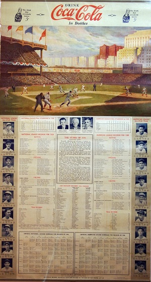 Coca Cola 1939 World Series Poster painted by William Godfrey