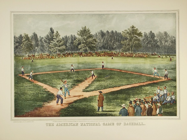 Currier and Ives The American National Game of Baseball used by Osborne