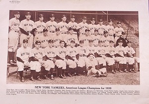1939 Sporting News Yankees