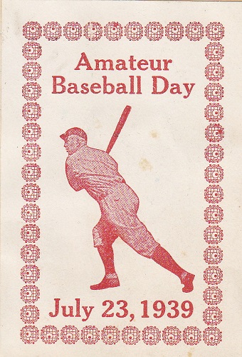 Amateur Baseball Day July 7, 1939