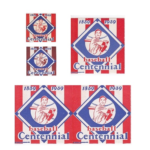 Centennial Stickers - 1x1, 2x2 and 2x2 strips sold in coils