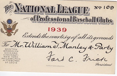 1939 National League