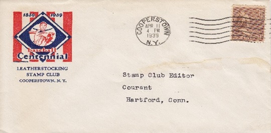 Stamp Club Stationery April 1939