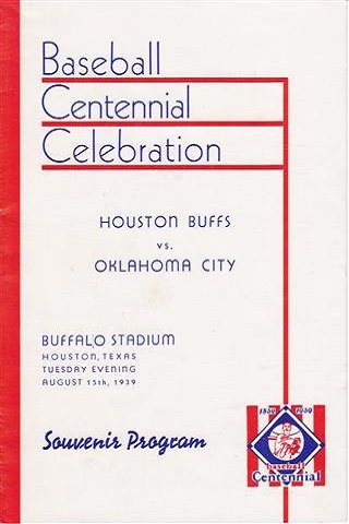 Houston Buffs vs Oklahoma City Centennial Program