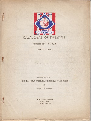 Cavalcade of Baseball June 12, 1939