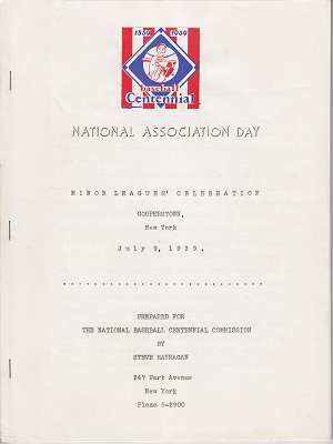 National Association Day Minor Leagues Celebration July 9, 1939