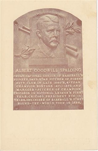 1939 Albert G Spalding Hall of Fame Plaque