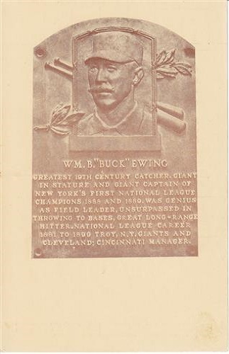 1939 William Buck Ewing Hall of Fame Plaque