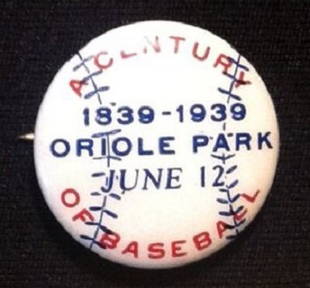 1939 Baltimore Orioles Park Pin Mfg. by Hyatt