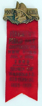 Fireman's Day Dignitary Badge<br/>Cooperstown NY July 22, 1939