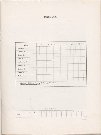 Doubleday Field Programs - July 11th Canadian American League Utica