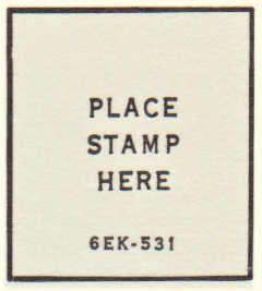 6EK 1976 Blue Ink stamp box code