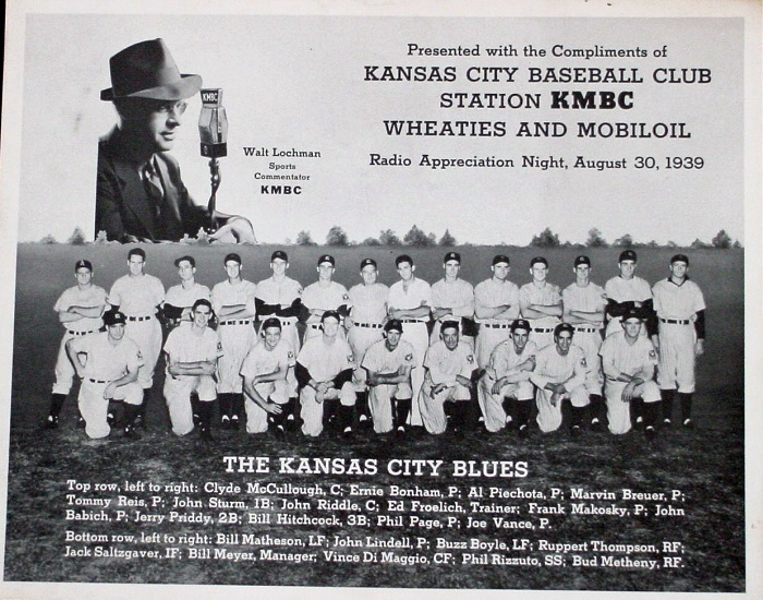 1939 Kansas City Blues Wheaties