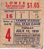 All Star Game Ticket Stub