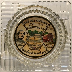 1938 Souvenir Centennial Baseball Centennial Ashtray