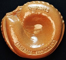 Phillies Souvenir Baseball Centennial Ashtray