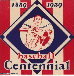 1939 Baseball Centennial logo 1939 baseball centennial logo