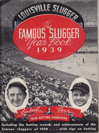 1939 Famous Slugger Year Book