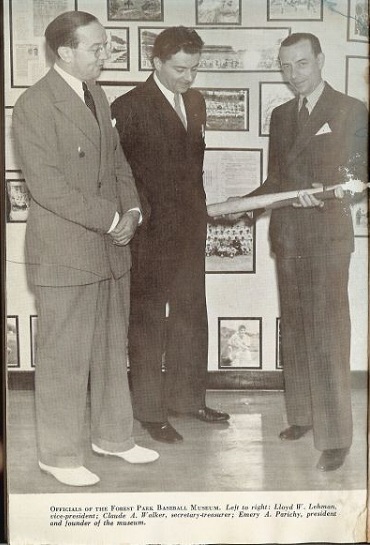 Forest Park Baseball Museum - Photo from the book -Baseball in Old Chicago