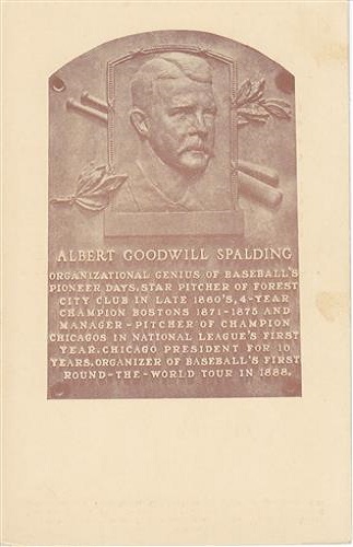1939 Albert G Spalding 1939 Albert G Spalding Hall of Fame Plaque