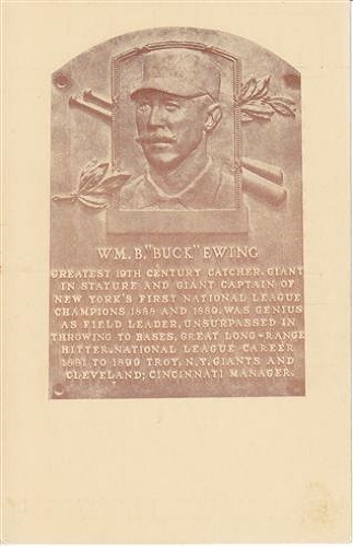 1939 William Buck Ewing 1939 William Buck Ewing Hall of Fame Plaque