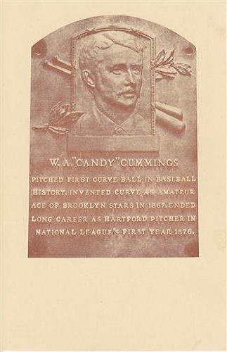 1939 William cummings 1939 William cummings Hall of Fame Plaque