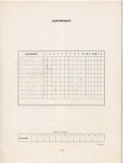 Doubleday Field Programs - July 9th All Star Game Cartwrights Team