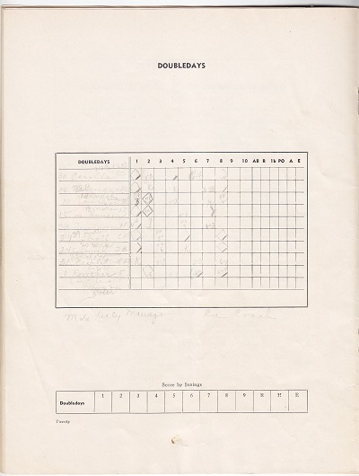 Doubleday Field Programs - July 9th All Star game Doubleday Team