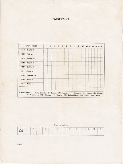 Doubleday Field Programs - May 30th West Point insert