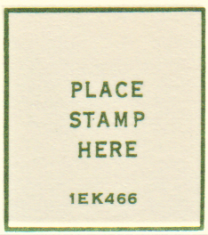 1EK 1971 Green Ink stamp box code 1EK 1971 Green Ink stamp box code