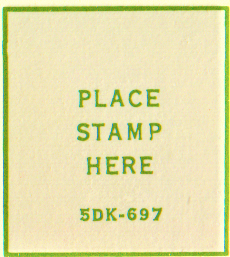 5DK-1964/65 Green Ink stamp box code 5DK-1964/65 Green Ink stamp box code