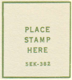 5EK 1975 Green Ink stamp box code 5EK 1975 Green Ink stamp box code