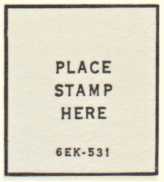 6EK 1976 Blue Ink stamp box code 6EK 1976 Blue Ink stamp box code
