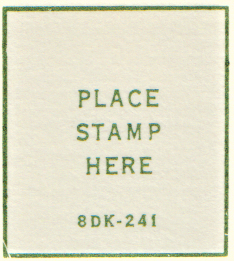 8DK 1968 Green Ink stamp box code 8DK 1968 Green Ink stamp box code