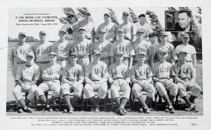 1939 St. Paul Saints Wheaties