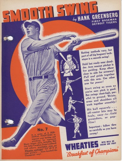 Wheaties Box - Hank Greenberg