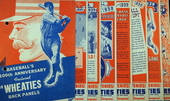 Baseballs 100th Anniversary - Wheaties Back Panels